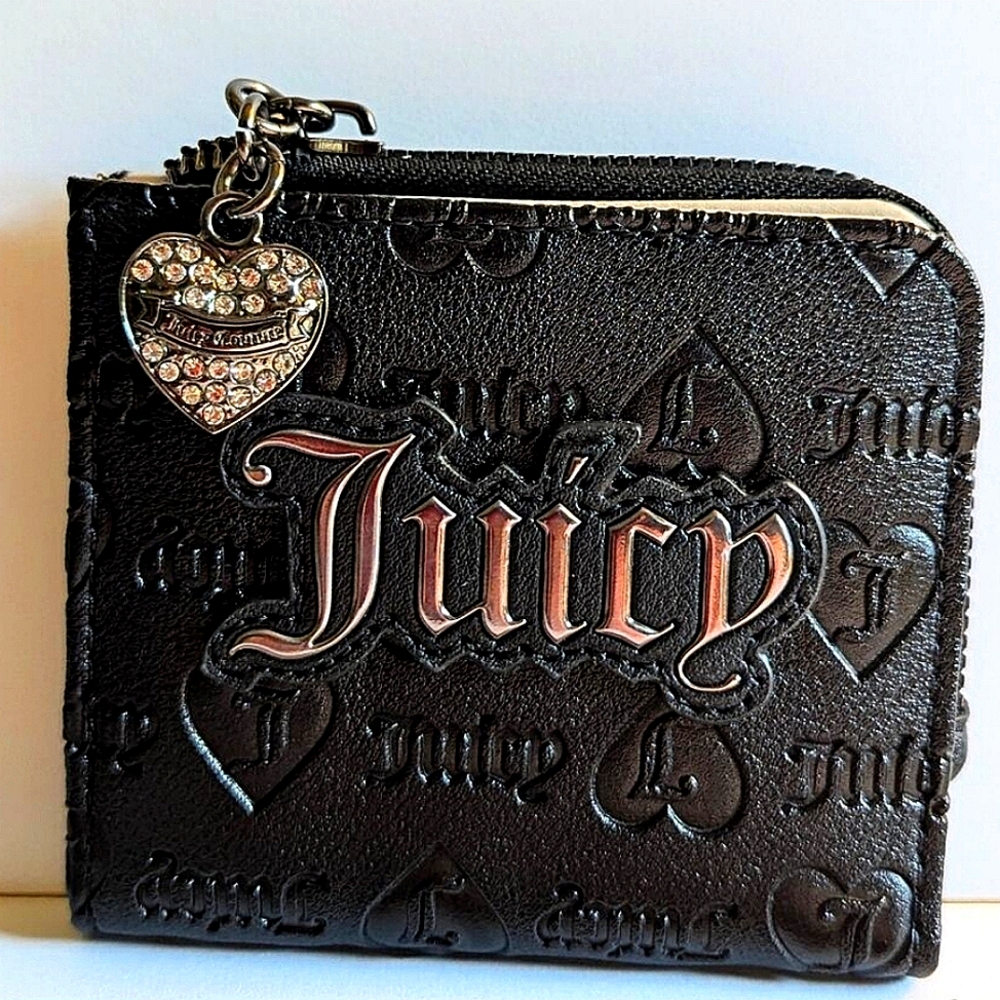 Juicy Couture Black  Liquorice Upgrade wallet.🐈‍⬛️
